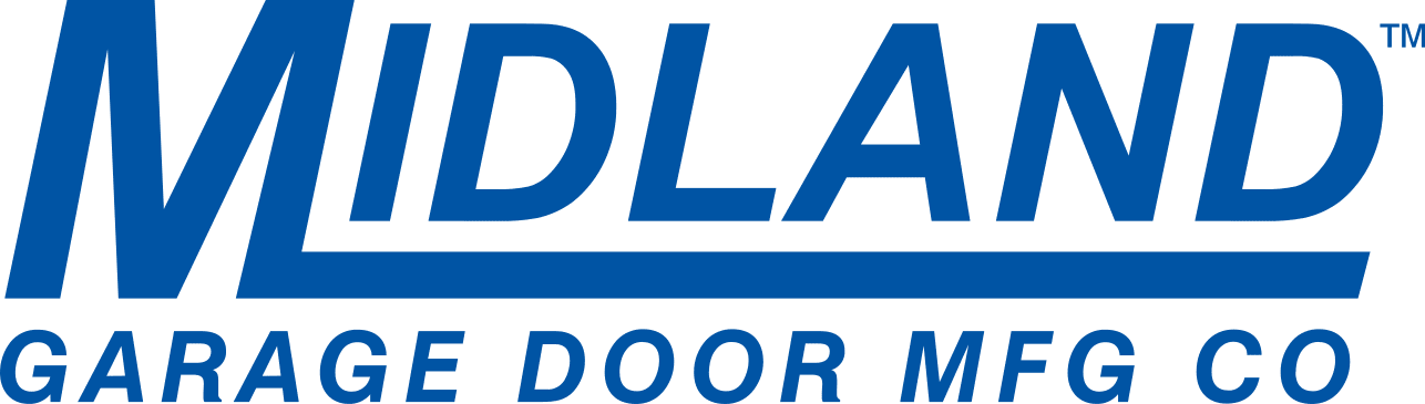 Midland garage door manufacturing company logo